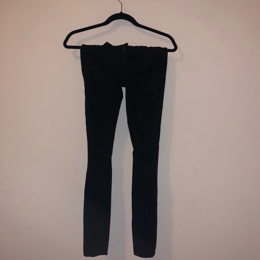 BlankNYC Black Distressed Skinny Jeans